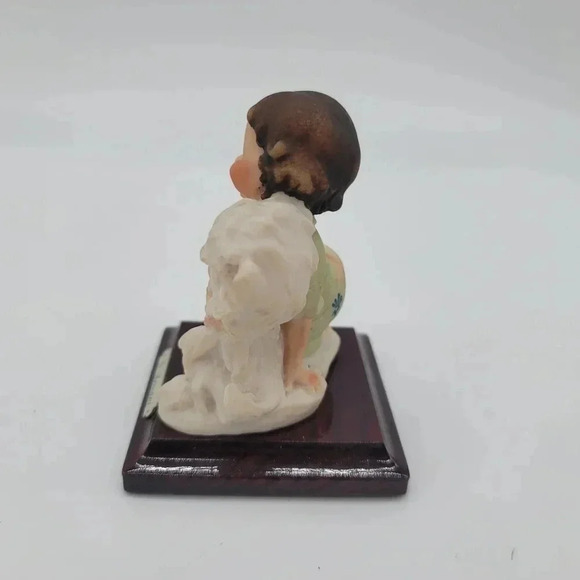 1987 G. Armani Little Treasures Florence Figurine Girl With Dog Made in Italy - Picture 9 of 13